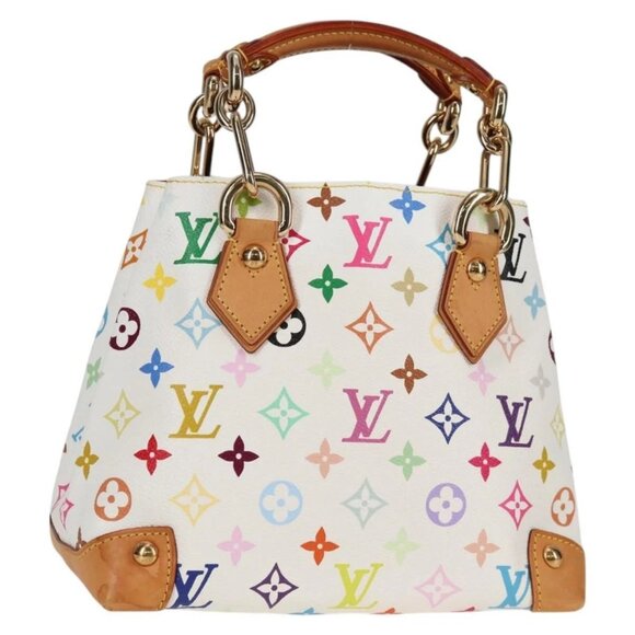 LOUIS VUITTON Monogram Multicolor Audra Hand Bag White M40047 LV Auth 134952V - Picture 1 of 16